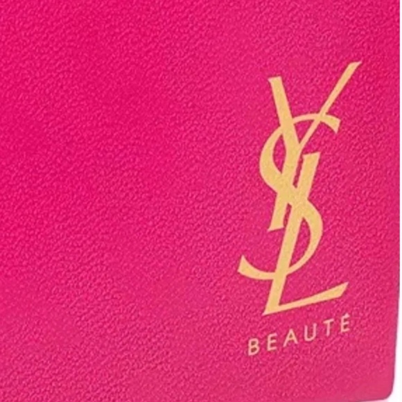 YSL Yves Saint Laurent Pink Crossbody Bag with Charm NEW - Picture 4 of 8